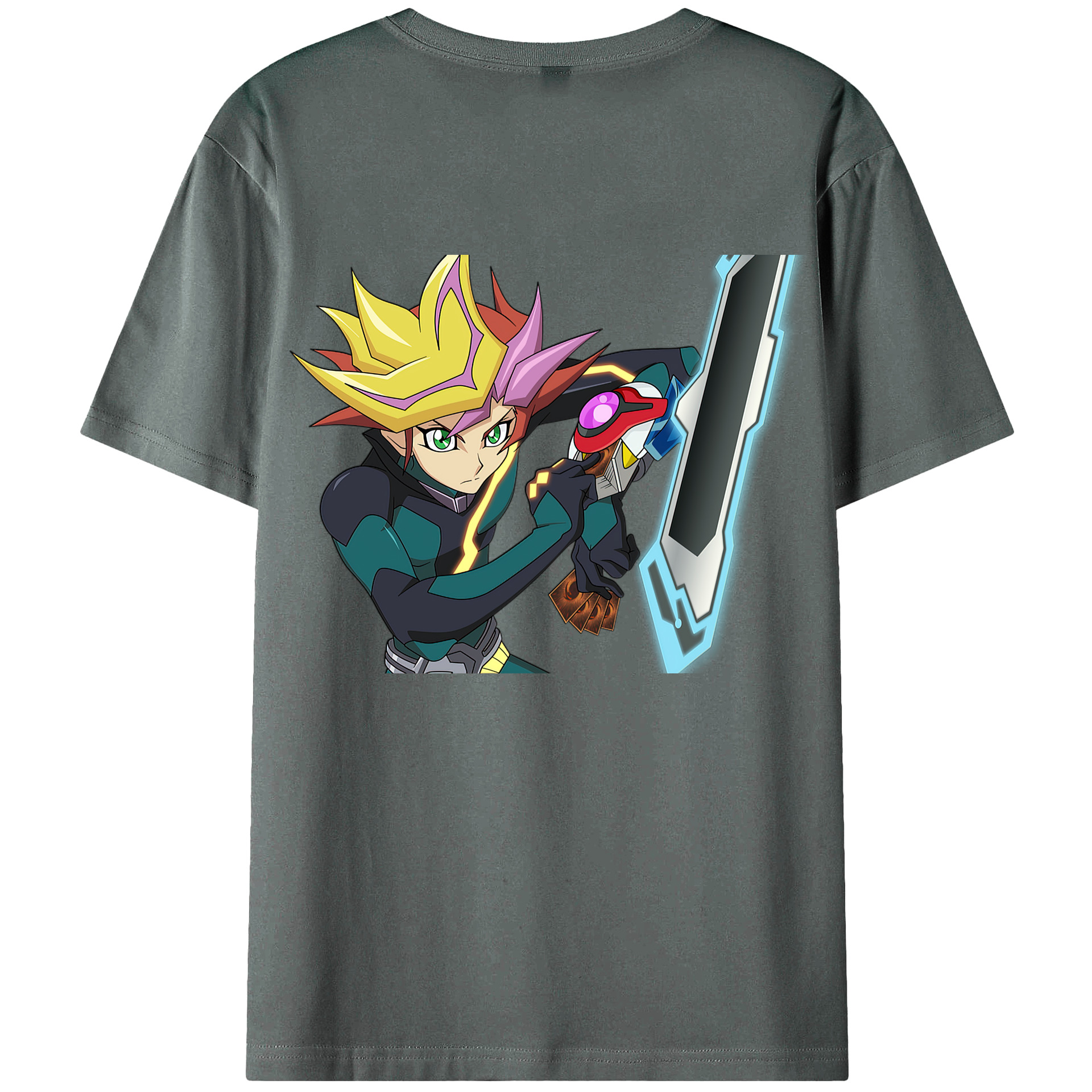 （画像用） 遊☆戯☆王 Yu-Gi-Oh! 綿100％半袖Tシャツ（背面プリント）